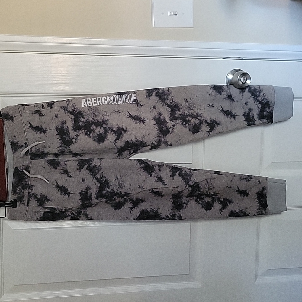 Abercrombie Kids Grey Tie Dye Swetpants Joggers Boys Sz 11/12